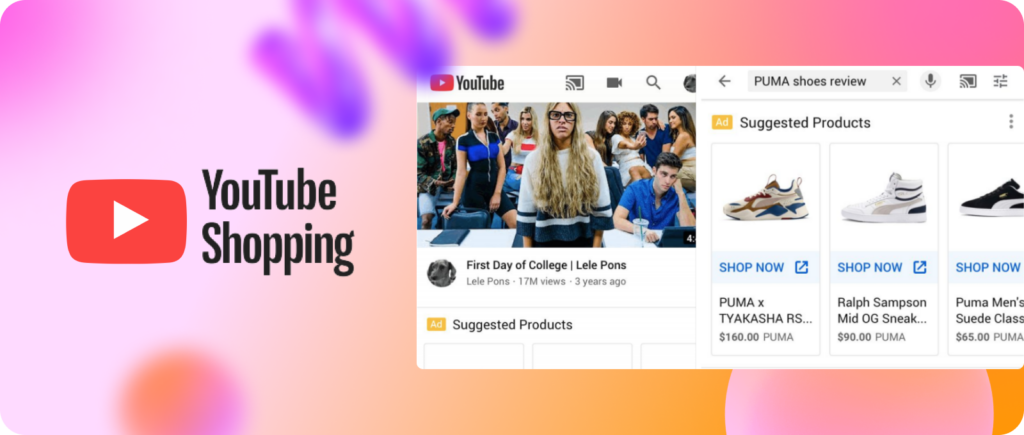 YouTube Shopping