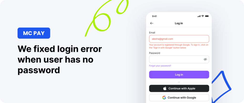 fixed login error