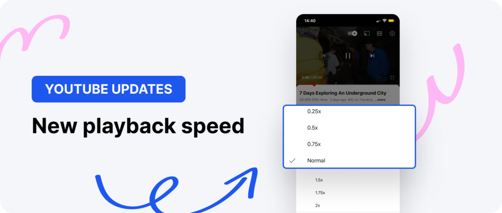 New playback speed