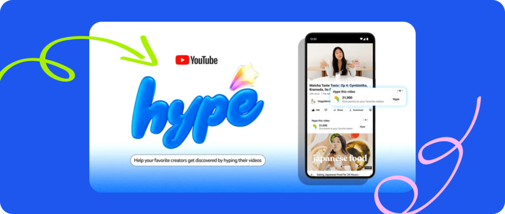 Promoting creators through “Hype”