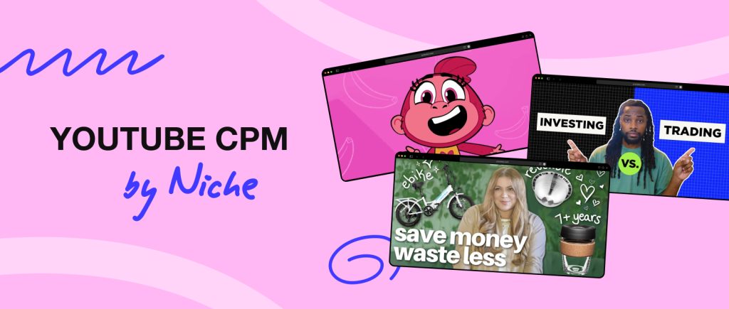 Average YouTube CPM by Niche
