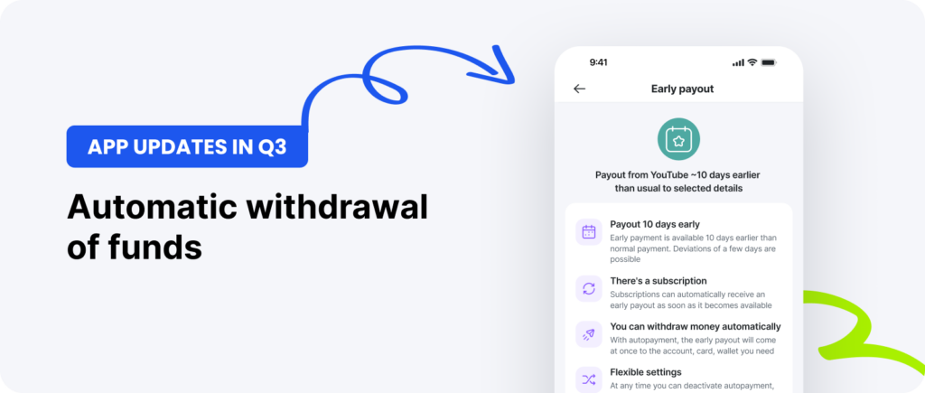 Automatic withdrawal of funds