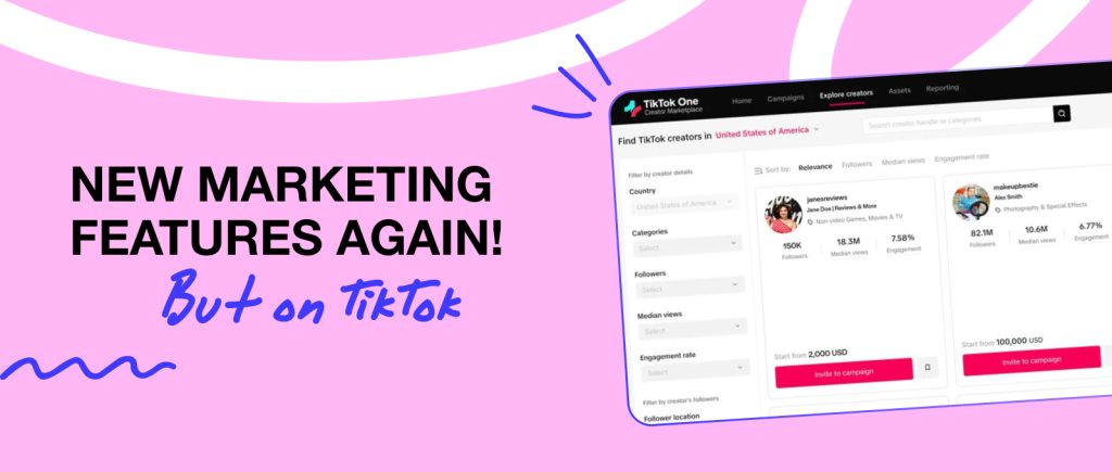 New Marketing Features Again! But on TikTok